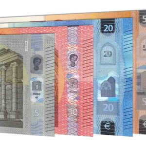 Euro banknotes