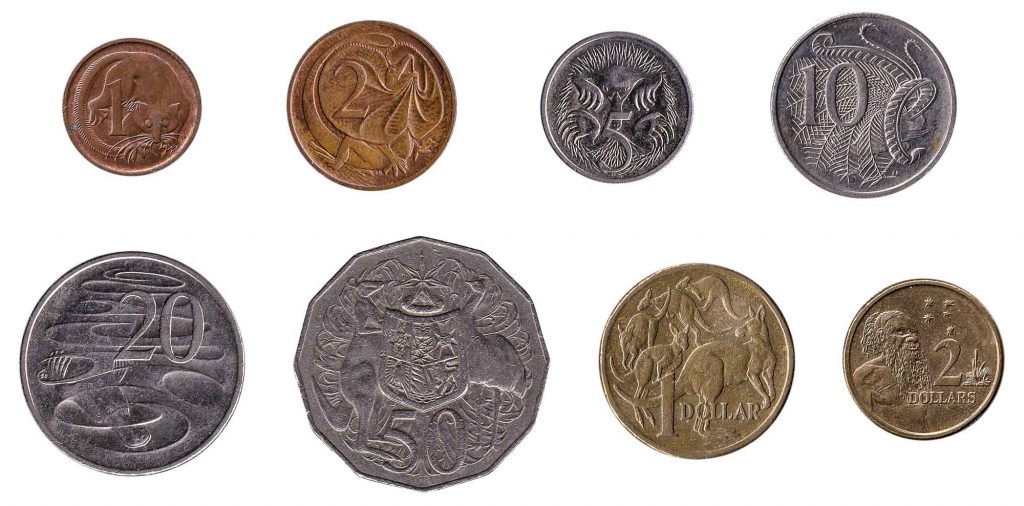 Australian dollar coins