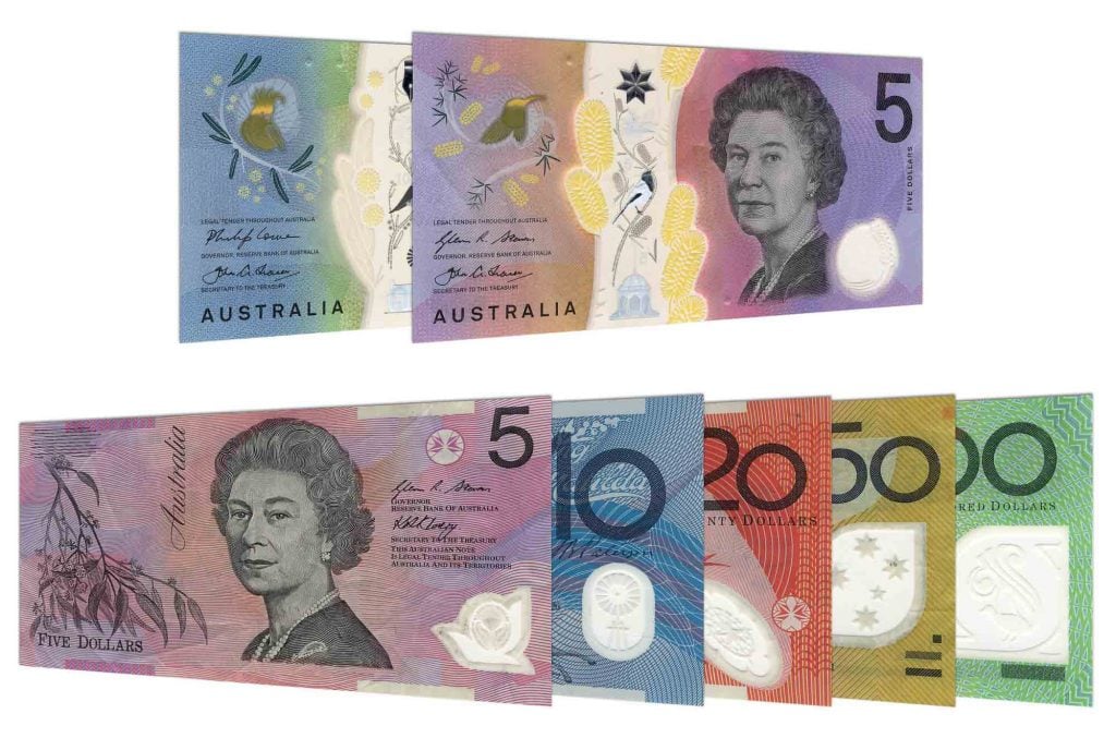 Australian dollar banknotes