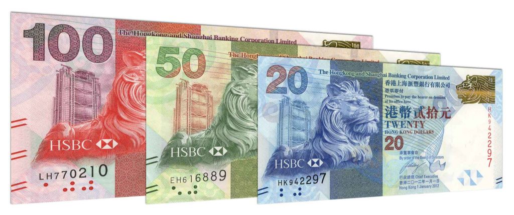 Hong Kong Dollar banknotes