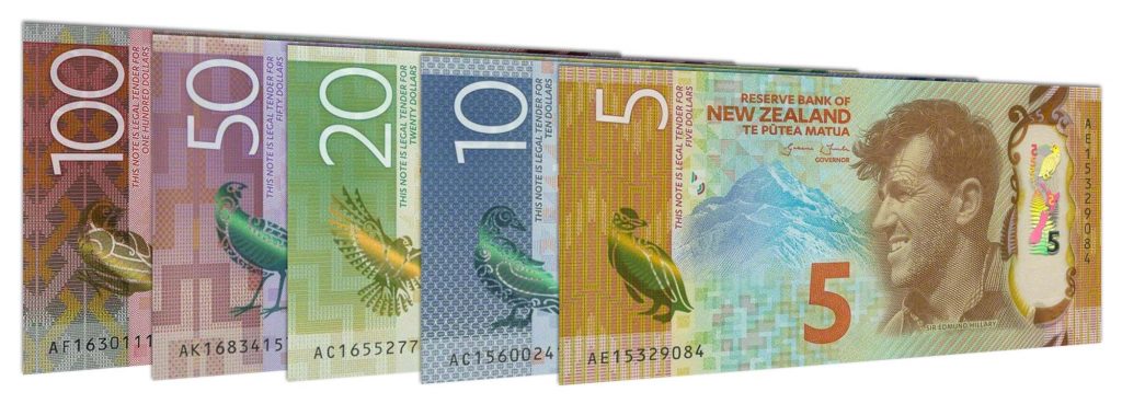 New Zealand Dollar banknotes