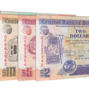 Belize Dollar banknotes