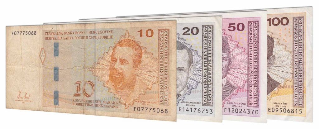 Bosnia and Herzegovina convertible marks