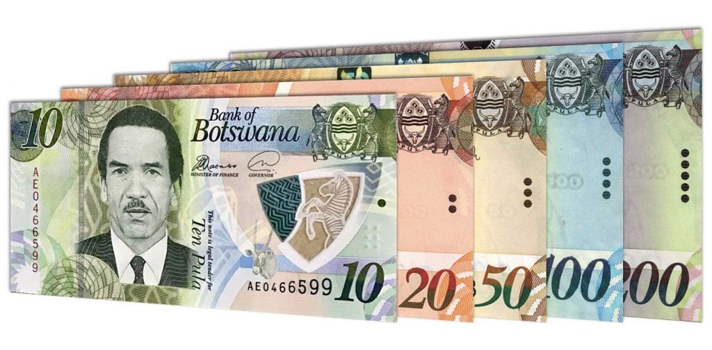 Botswana Pula banknotes