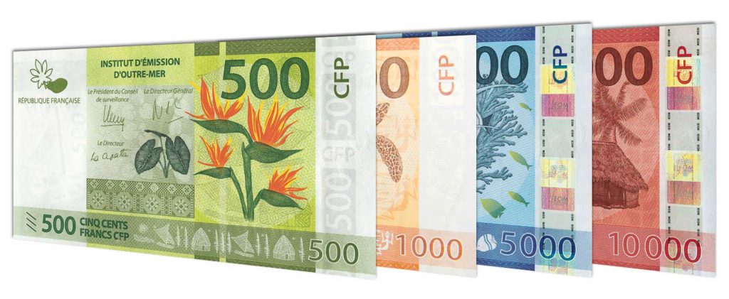 French Polynesian CFP franc banknotes