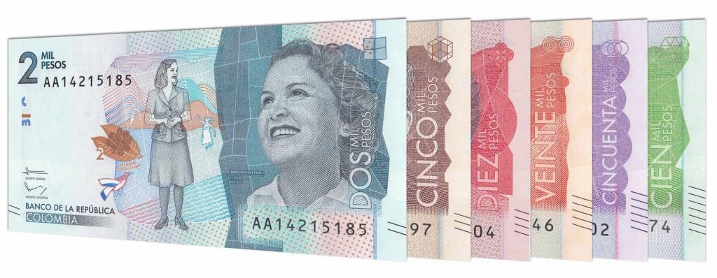 Colombian Peso banknotes