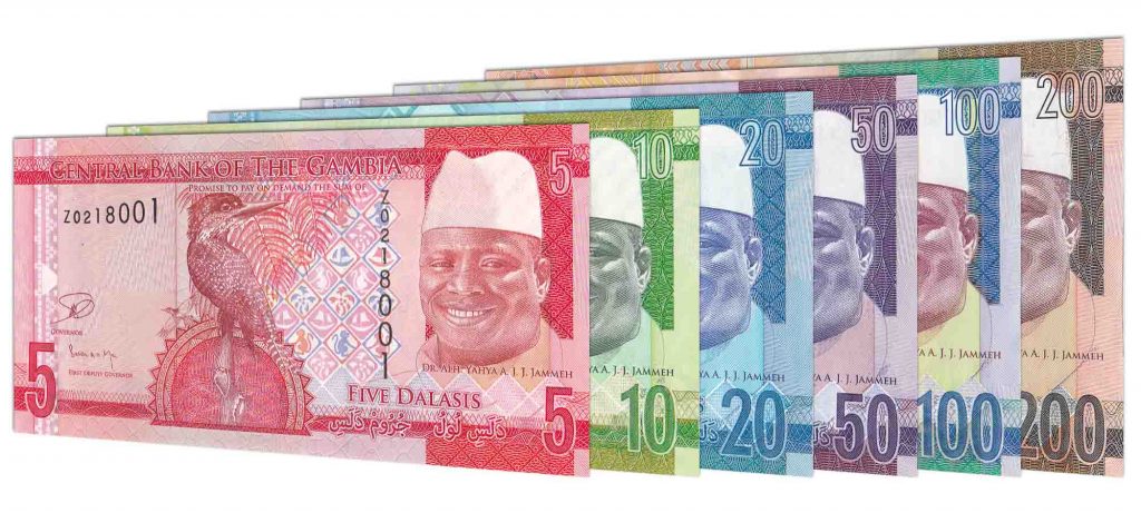 Gambian Dalasi banknotes