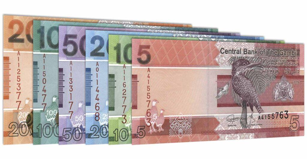 Current Gambian Dalasis note series
