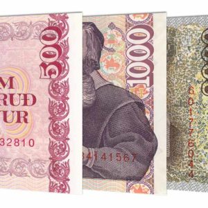 Icelandic Krona banknotes