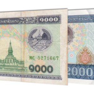 Lao Kip banknotes