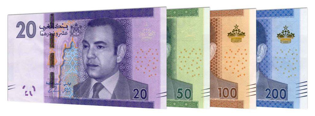 Moroccan Dirham banknotes