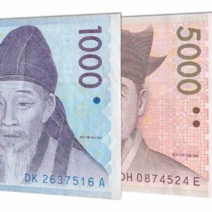 South Korean Won banknotes
