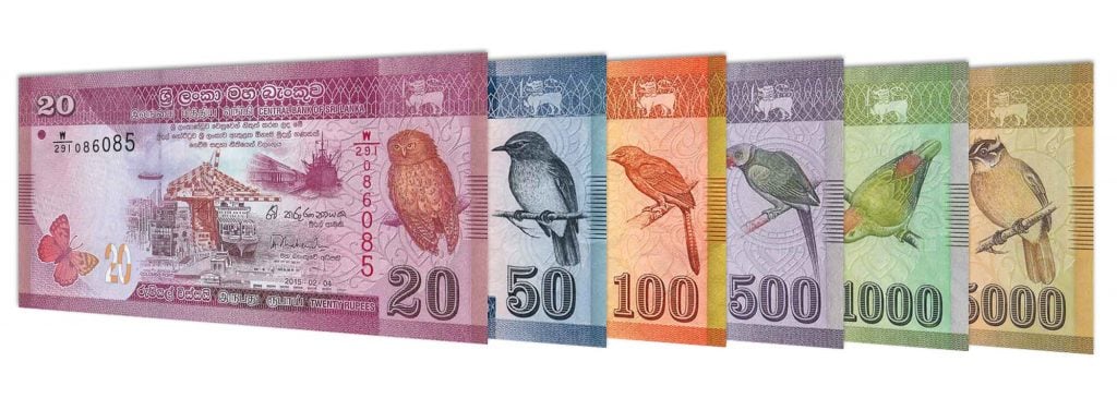 Sri Lankan Rupee banknotes