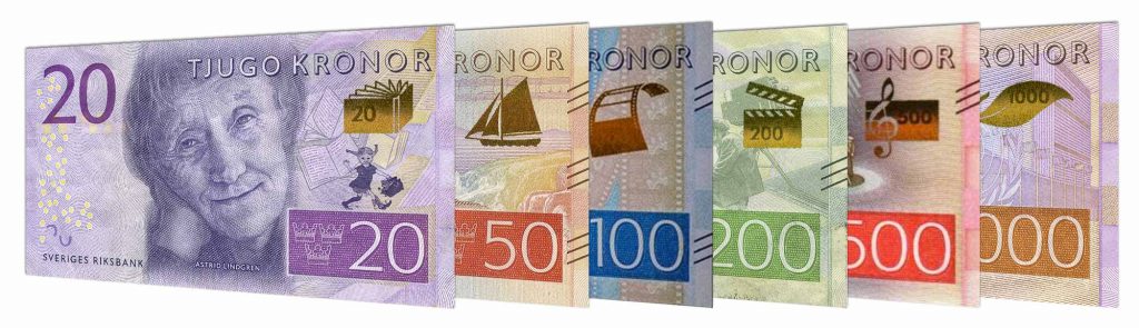 Swedish Krona banknotes