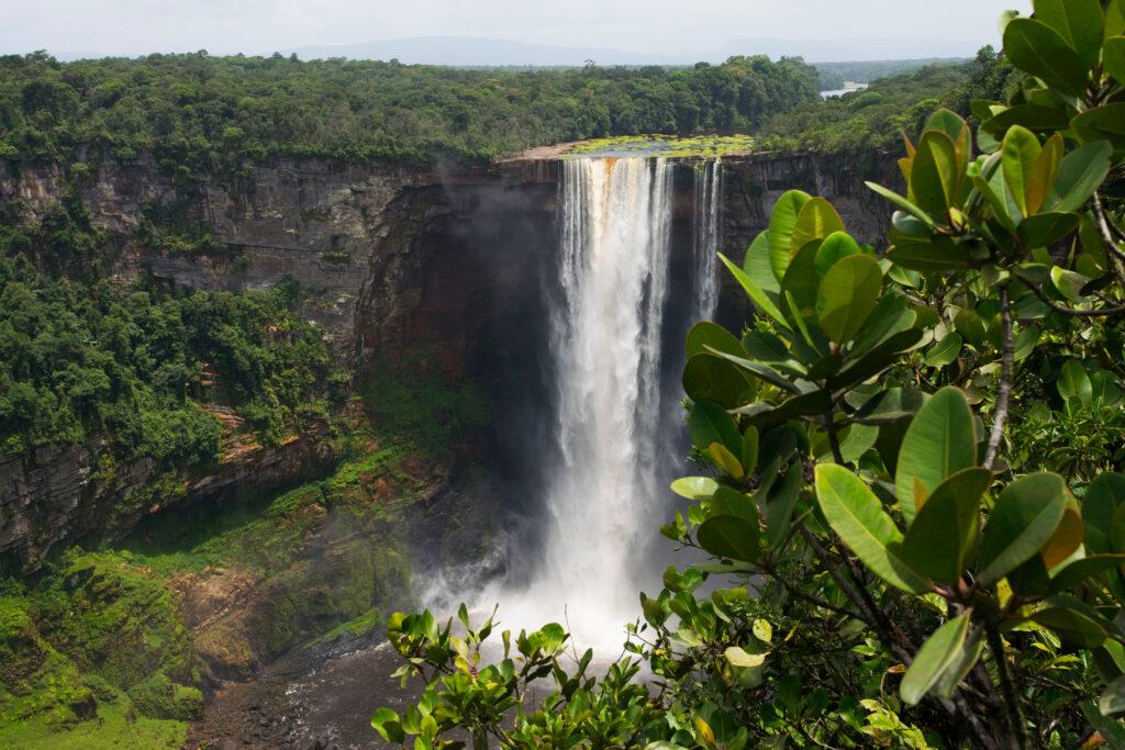 Kaieteur Falls. Guyana, Amazon rainforest
