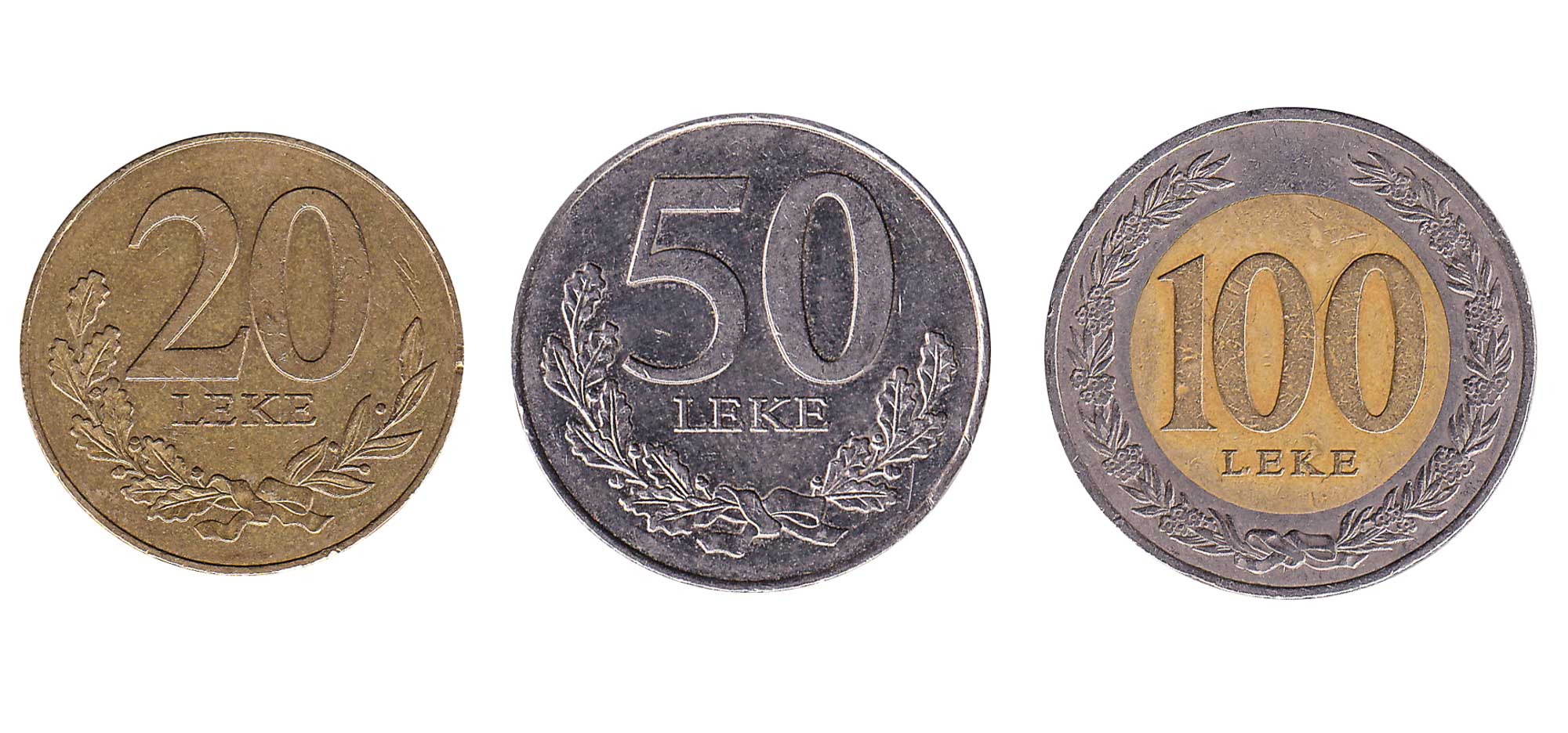 Albanian lek coins