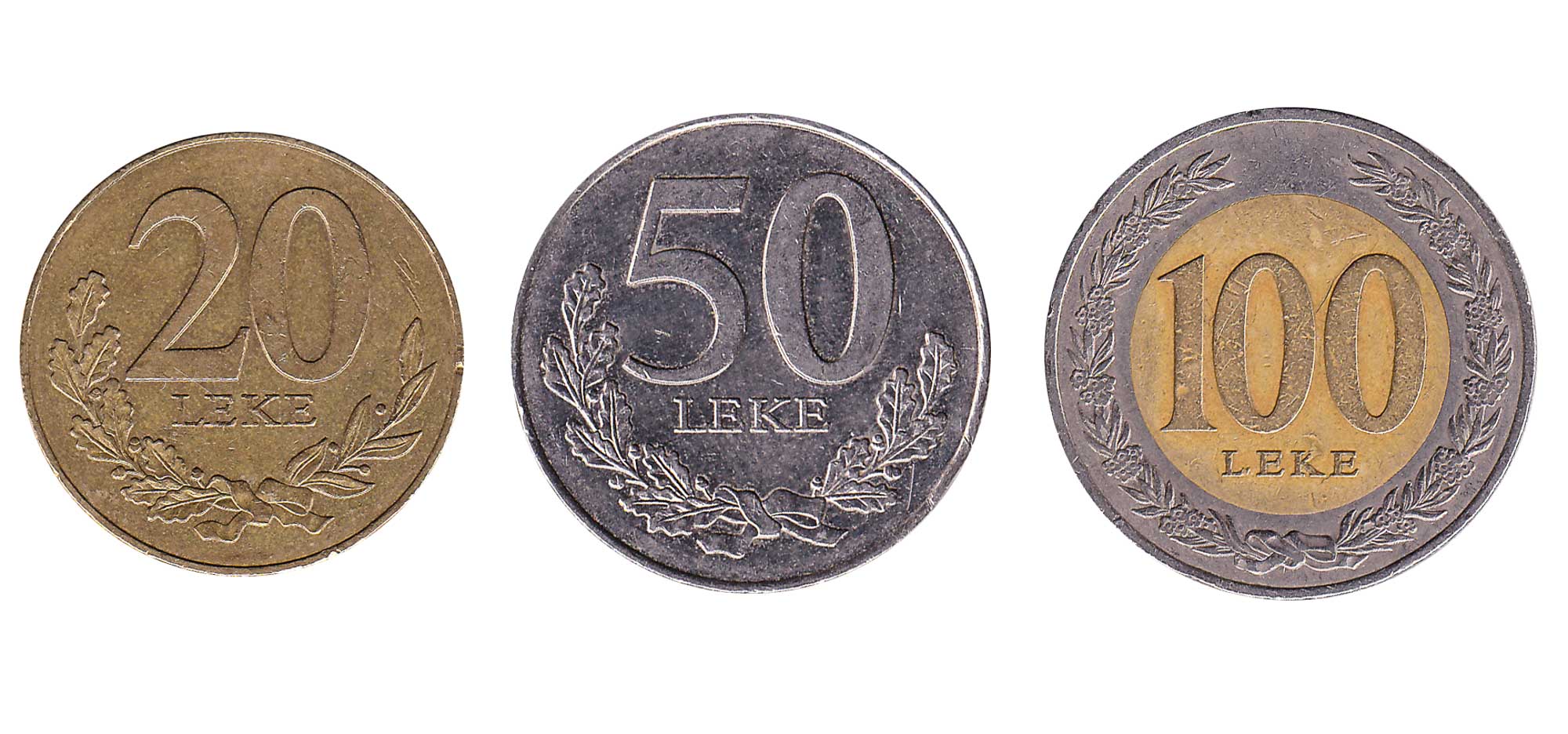 Albanian lek coins