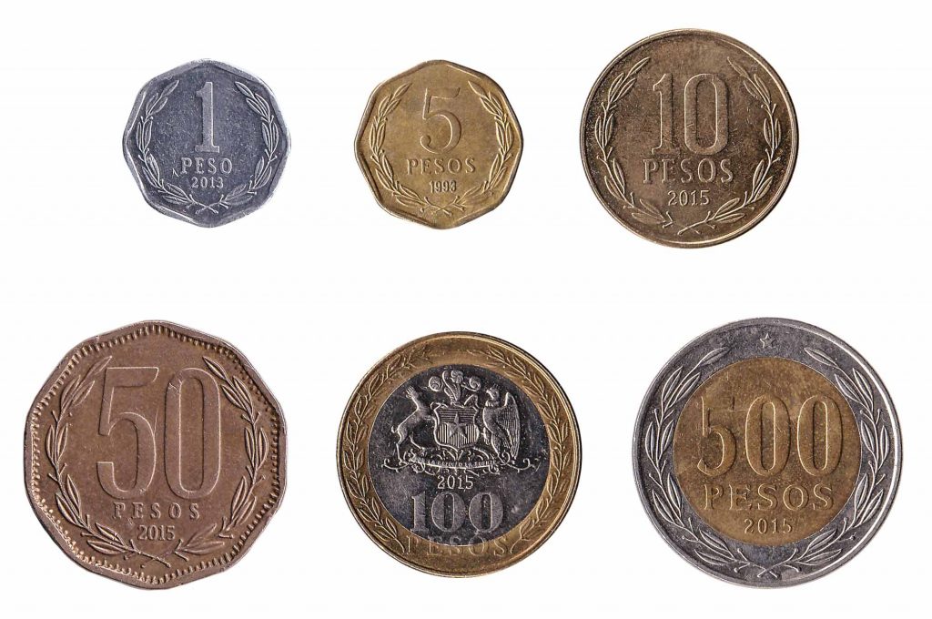 Chilean peso coins