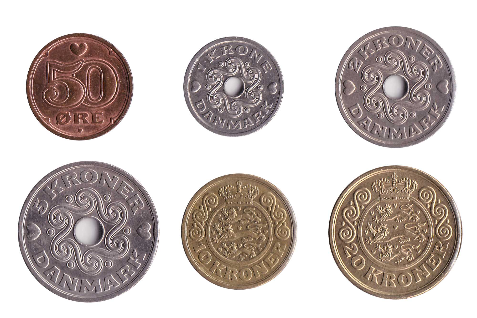 Danish krone coins
