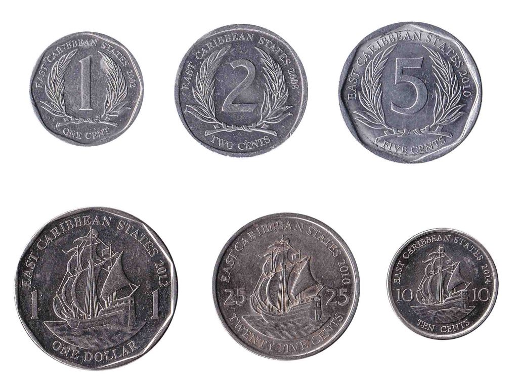 east caribbean dollar coins