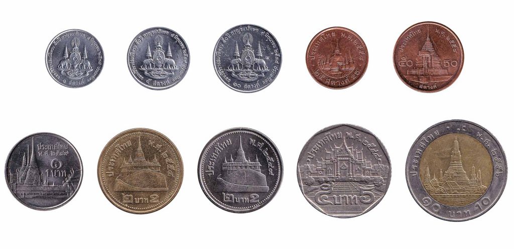 thai baht coins