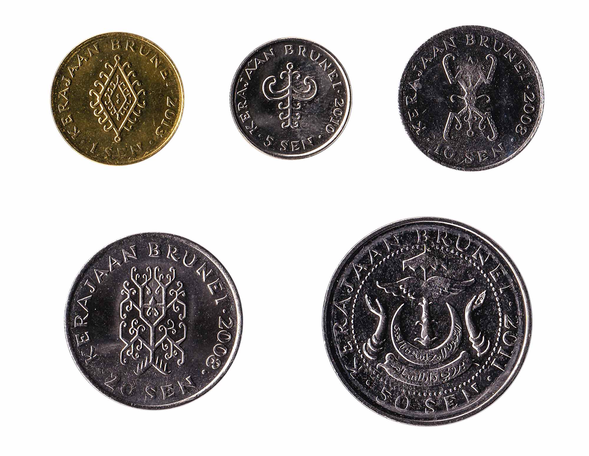 Brunei dollar coins