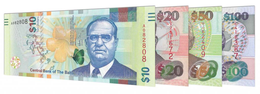 Bahamian Dollar banknotes