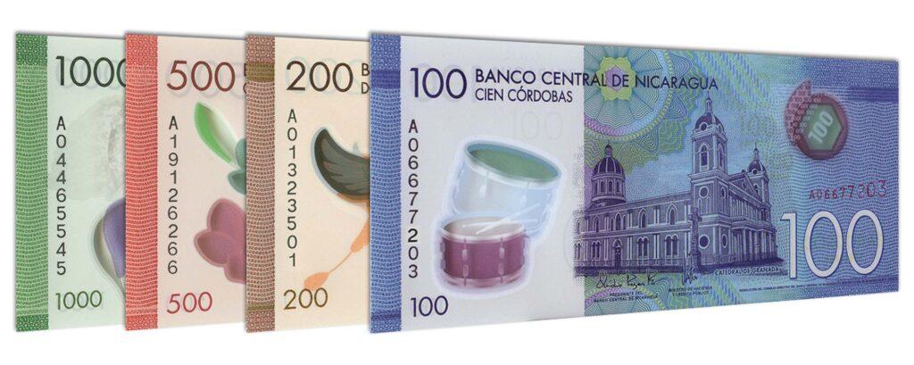 Current Nicaraguan Córdobas banknote series 