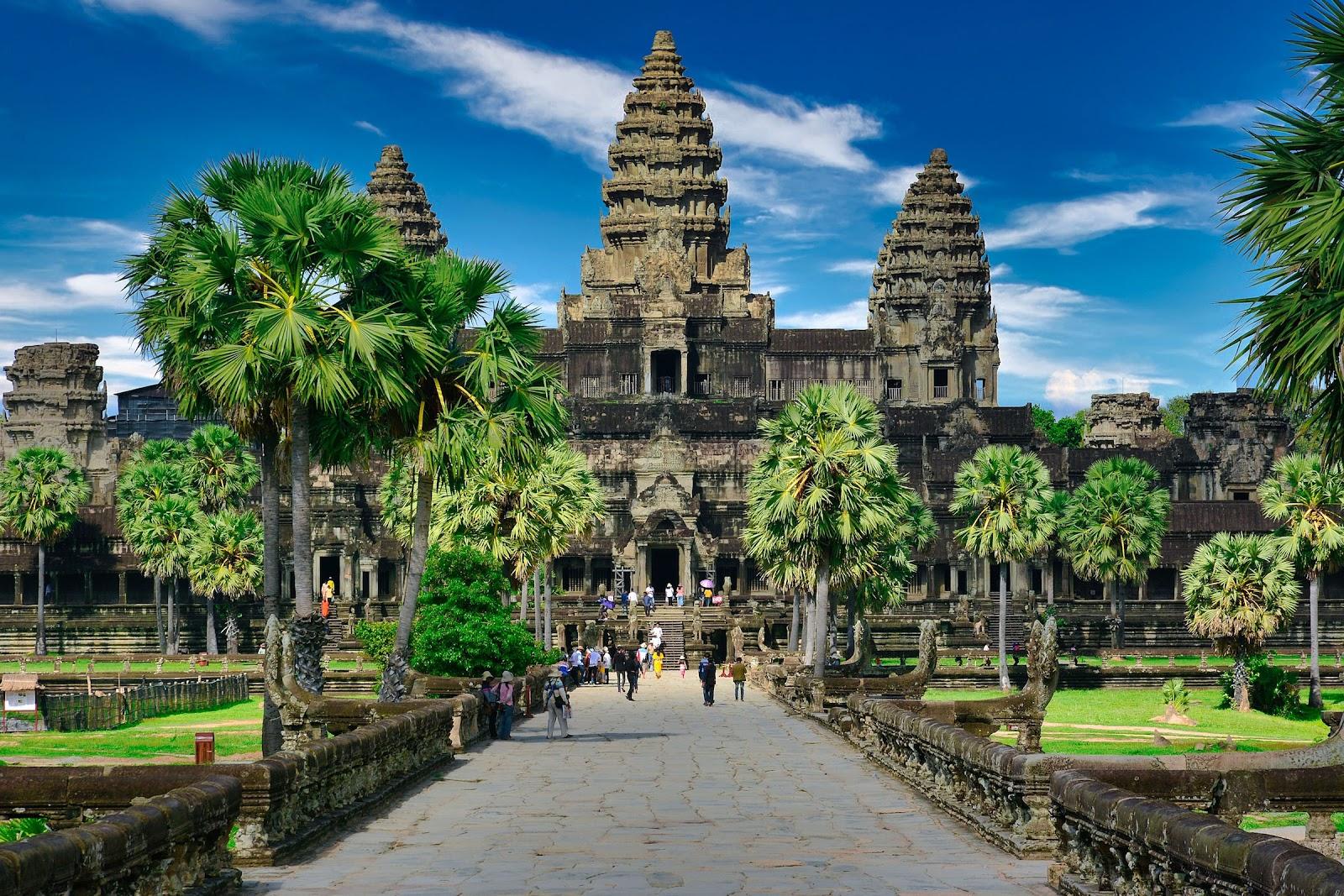 A Cambodian palace in the jungle.