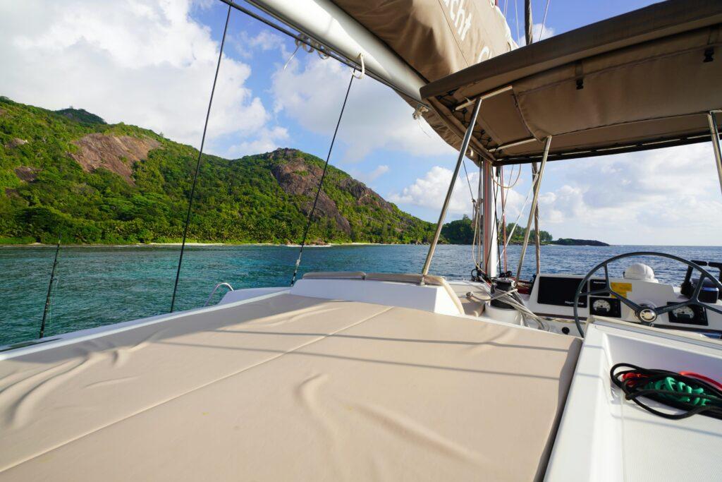 Tranquil boat excursion in the Seychelles