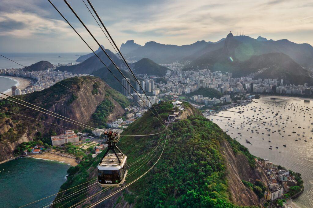 Sugarloaf Mountain Peak situated in Rio de Janeiro, Brazil.
