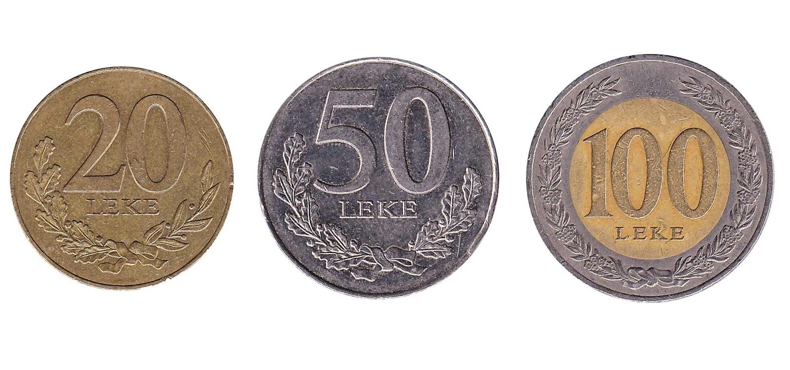 Albanian leke coins