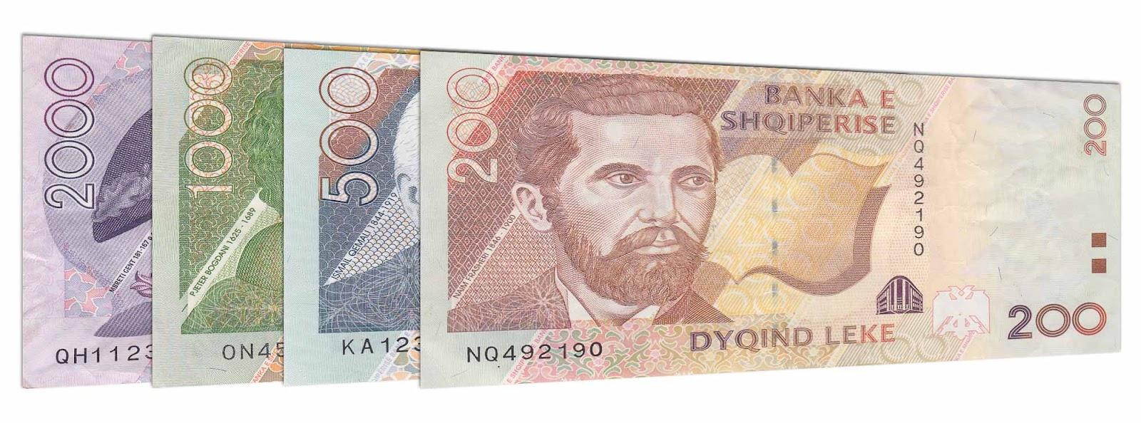 Albanian leke banknote series
