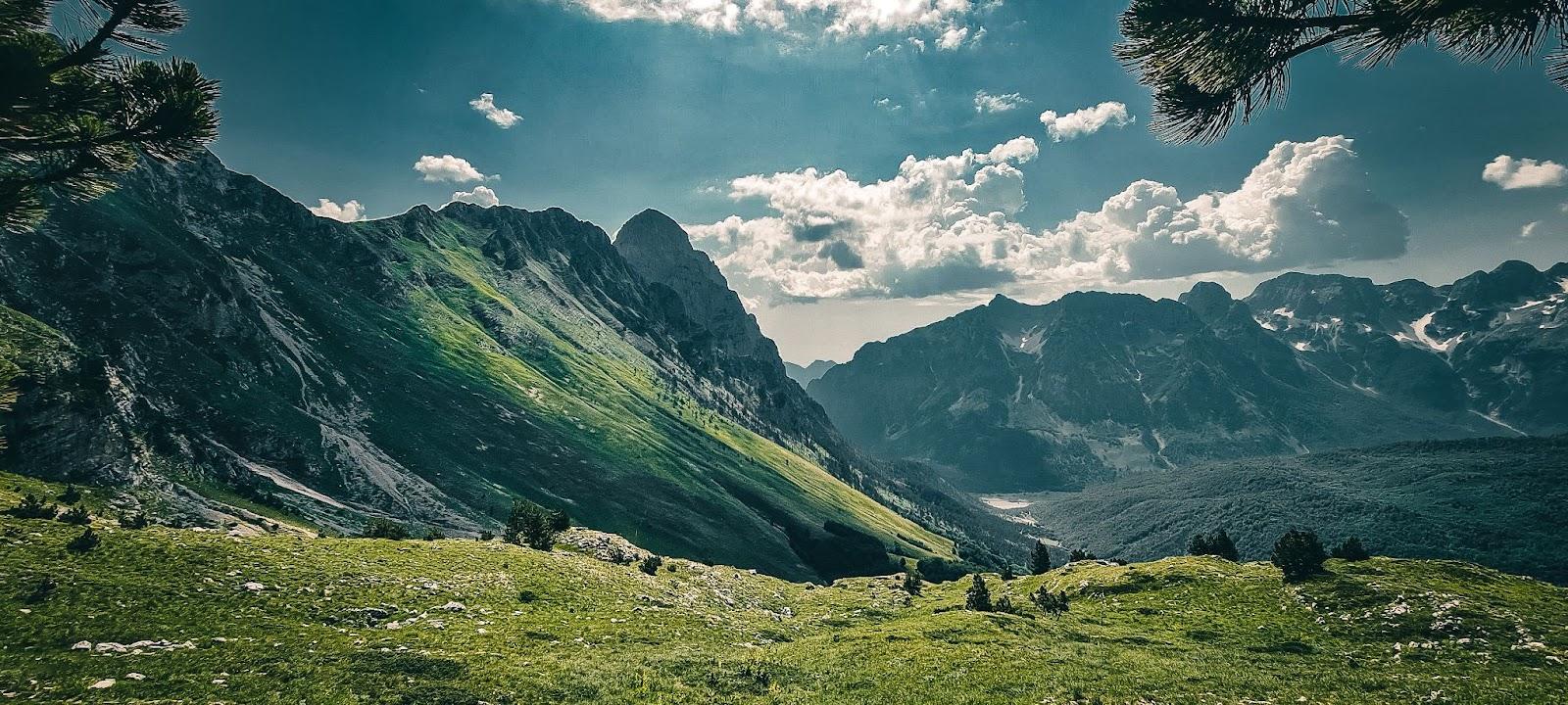 An Albanian mountain view. 