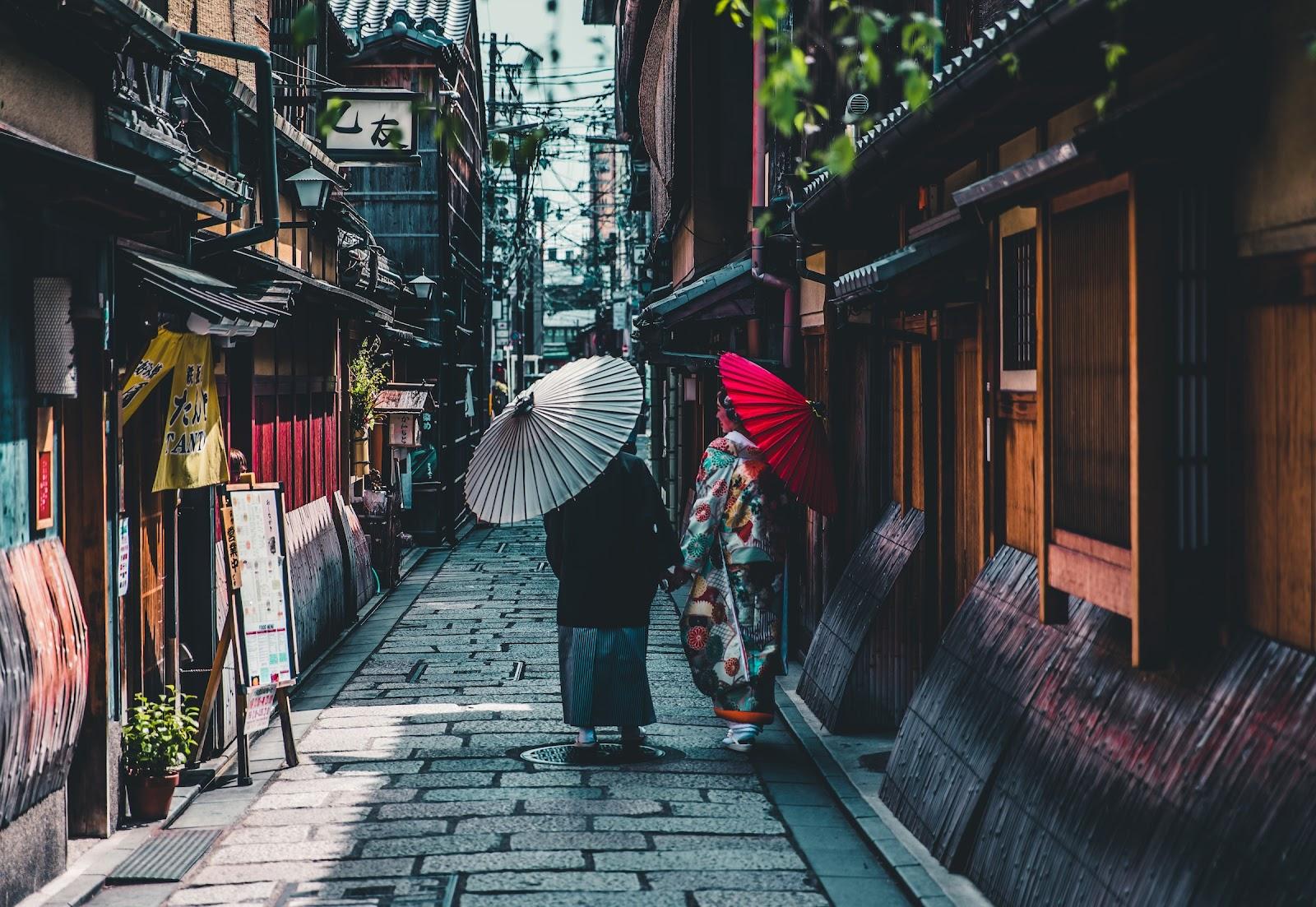 An enchant street in Japan.