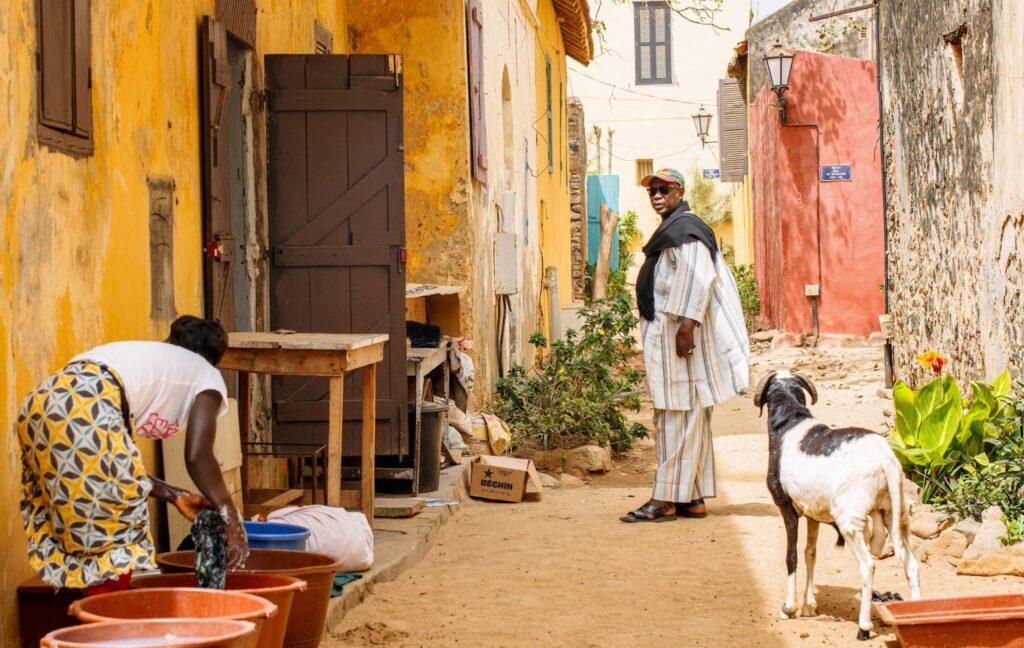 Street scene in Senegal West Africa