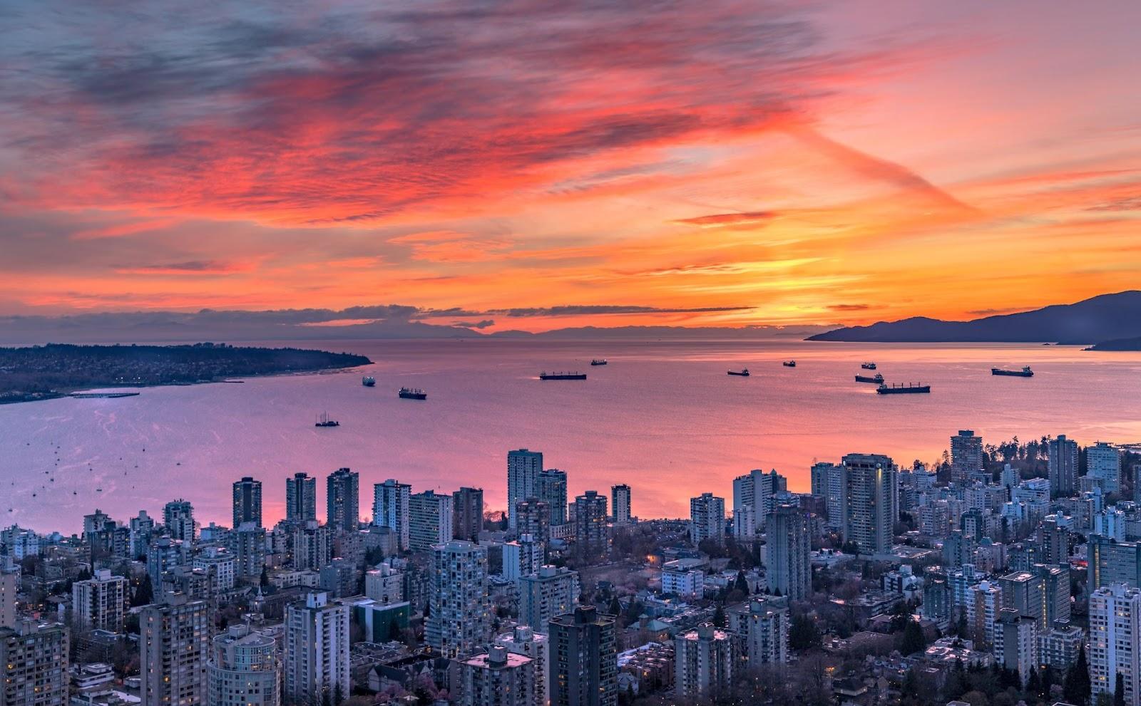 Vancouver sunset, Canada
