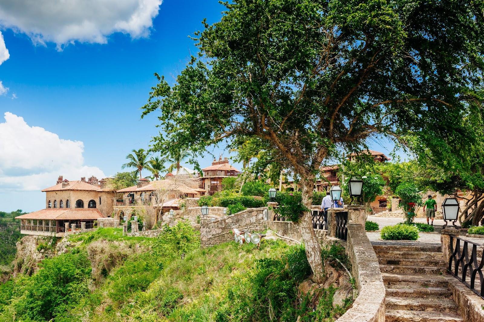 Ancient village Altos de Chavon - Colonial town reconstructed in Casa de Campo, La Romana, Dominican Republic.