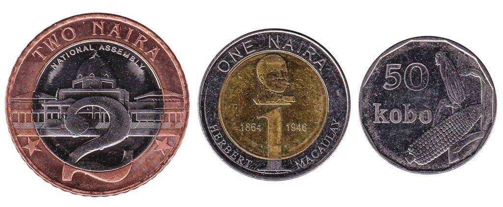 Nigeria Naira coins