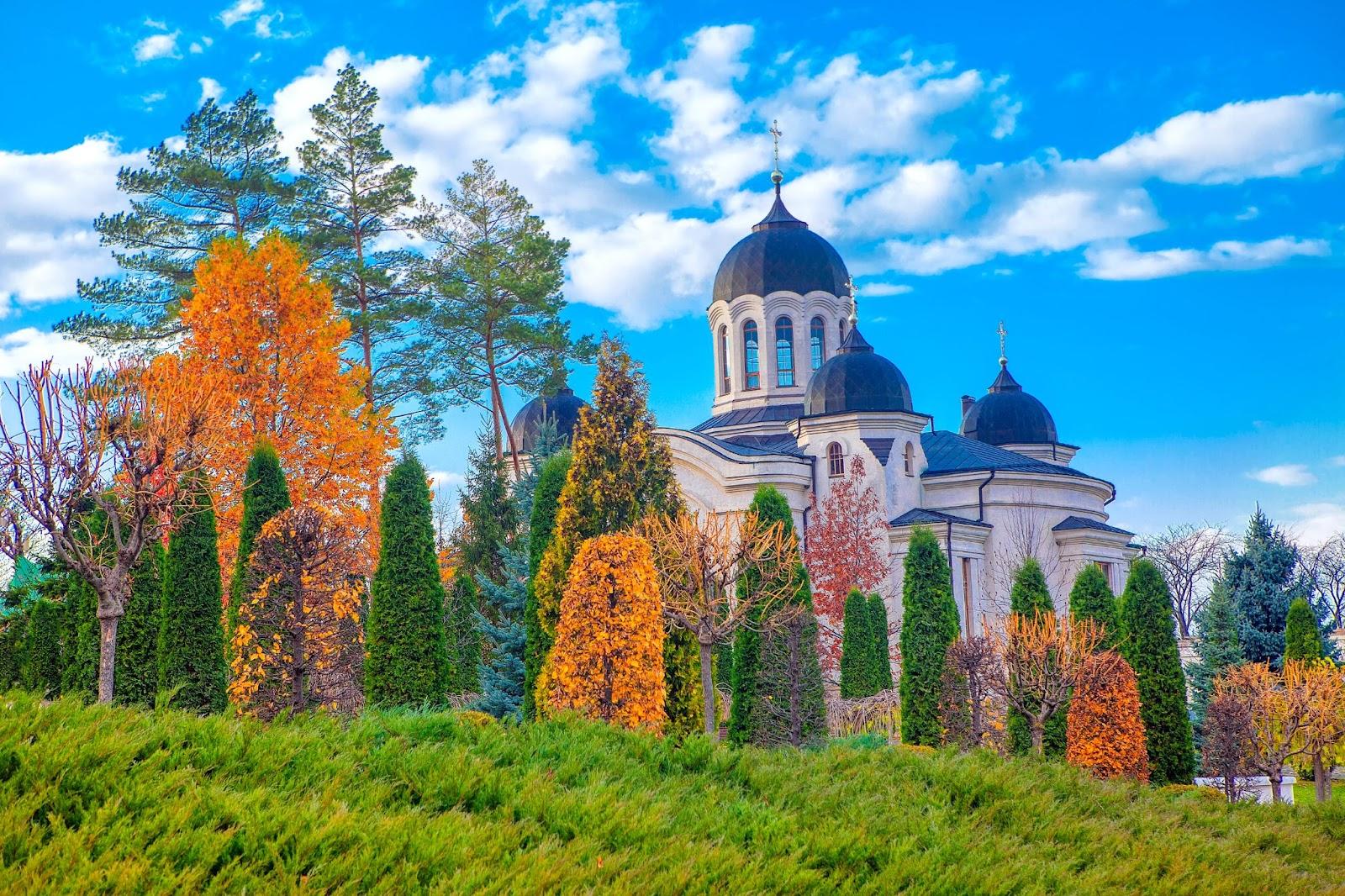 Famous Monastery Churchi from Moldova