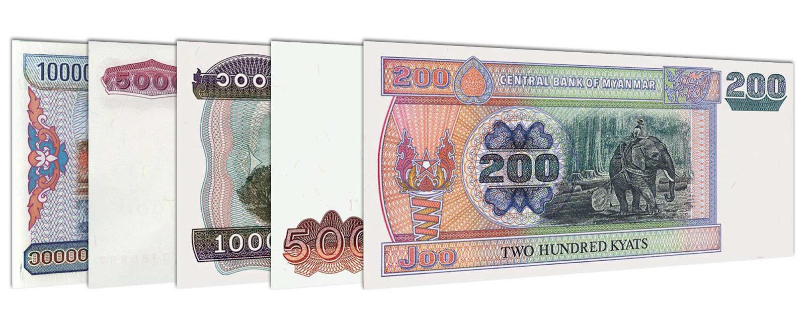 Myanmar kyat banknote series