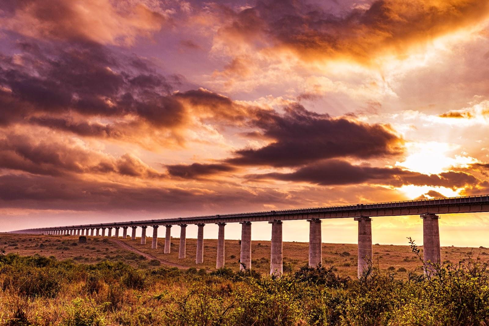 Kenya Standard Gauge Railway Line SGR Bridge