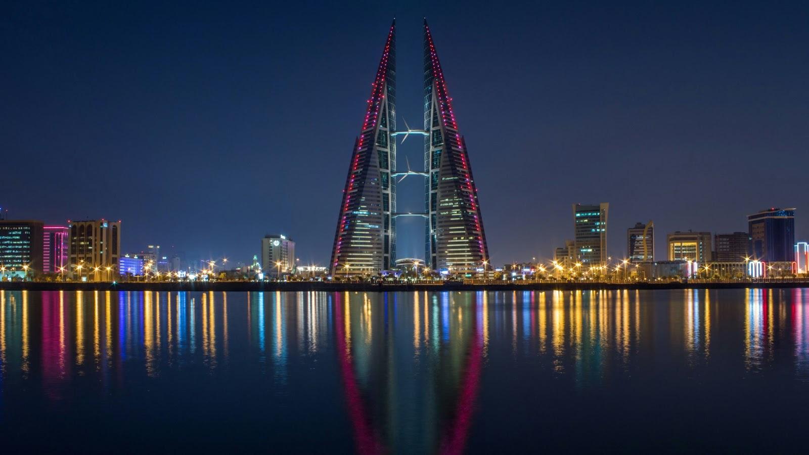 bahrain, world trade center, manama, and grey in Manama,