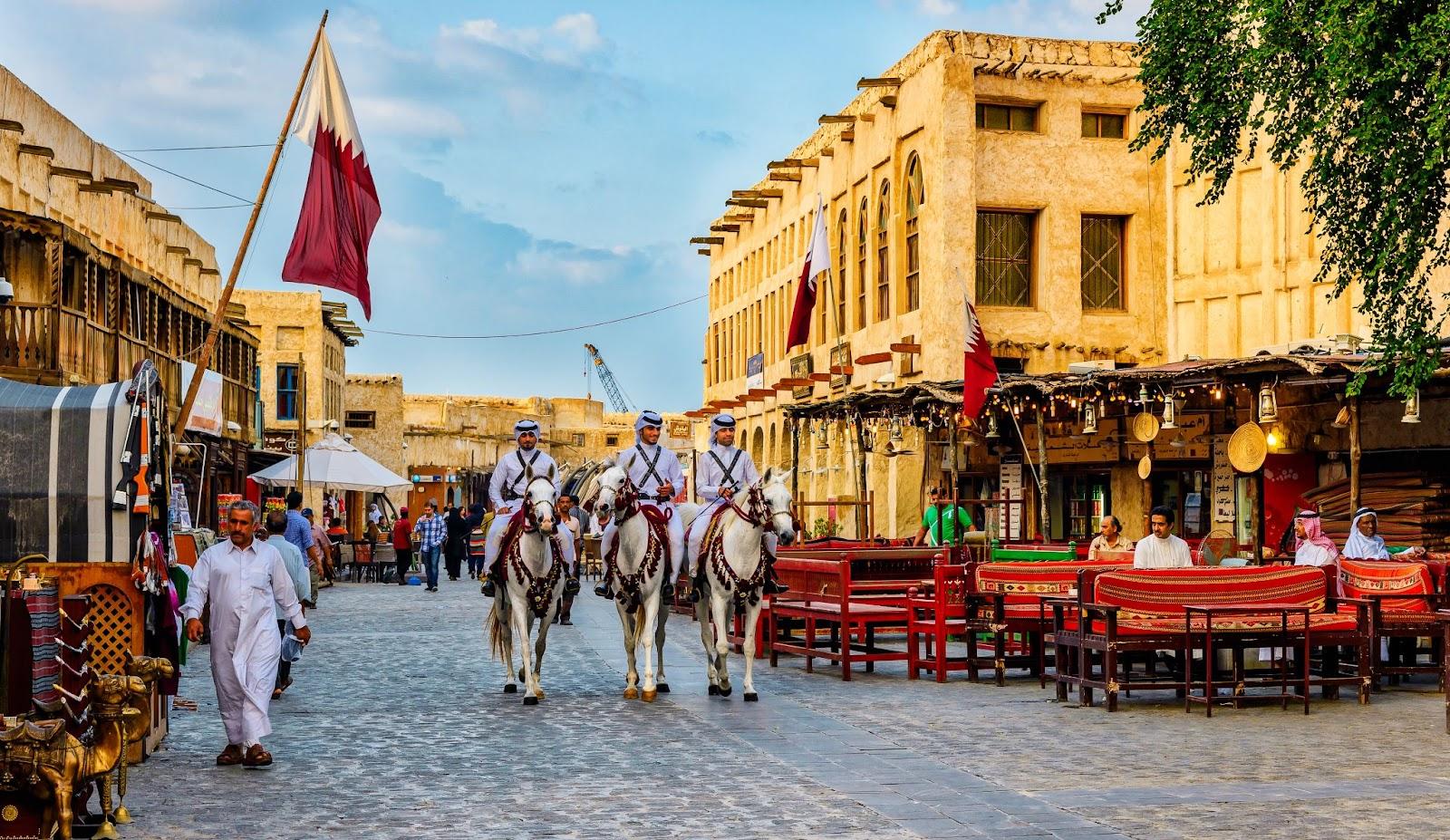 Souq Waqif is a souq in Doha, in the state of Qatar. The souq is noted for selling traditional garments, spices, handicrafts, and souvenirs