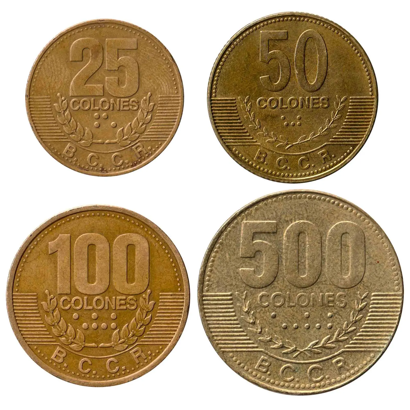 Costa Rican colones coin series