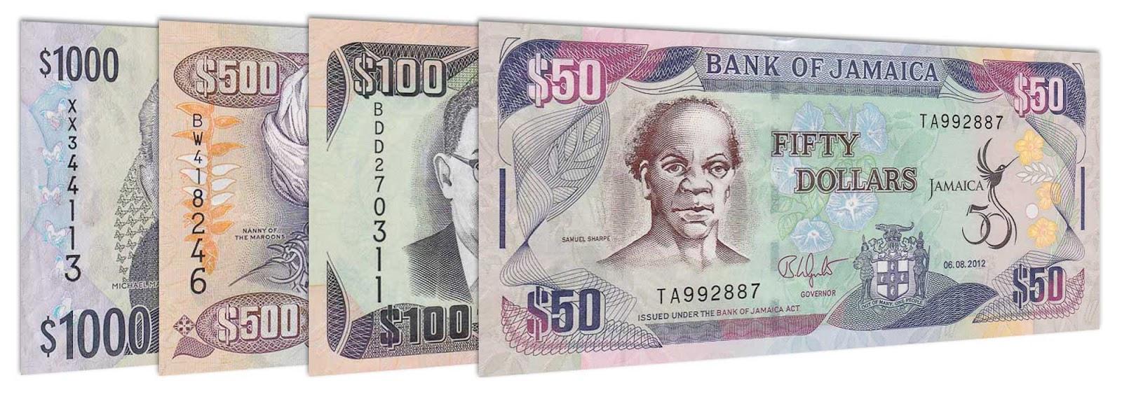Jamaican Dollar banknote series 