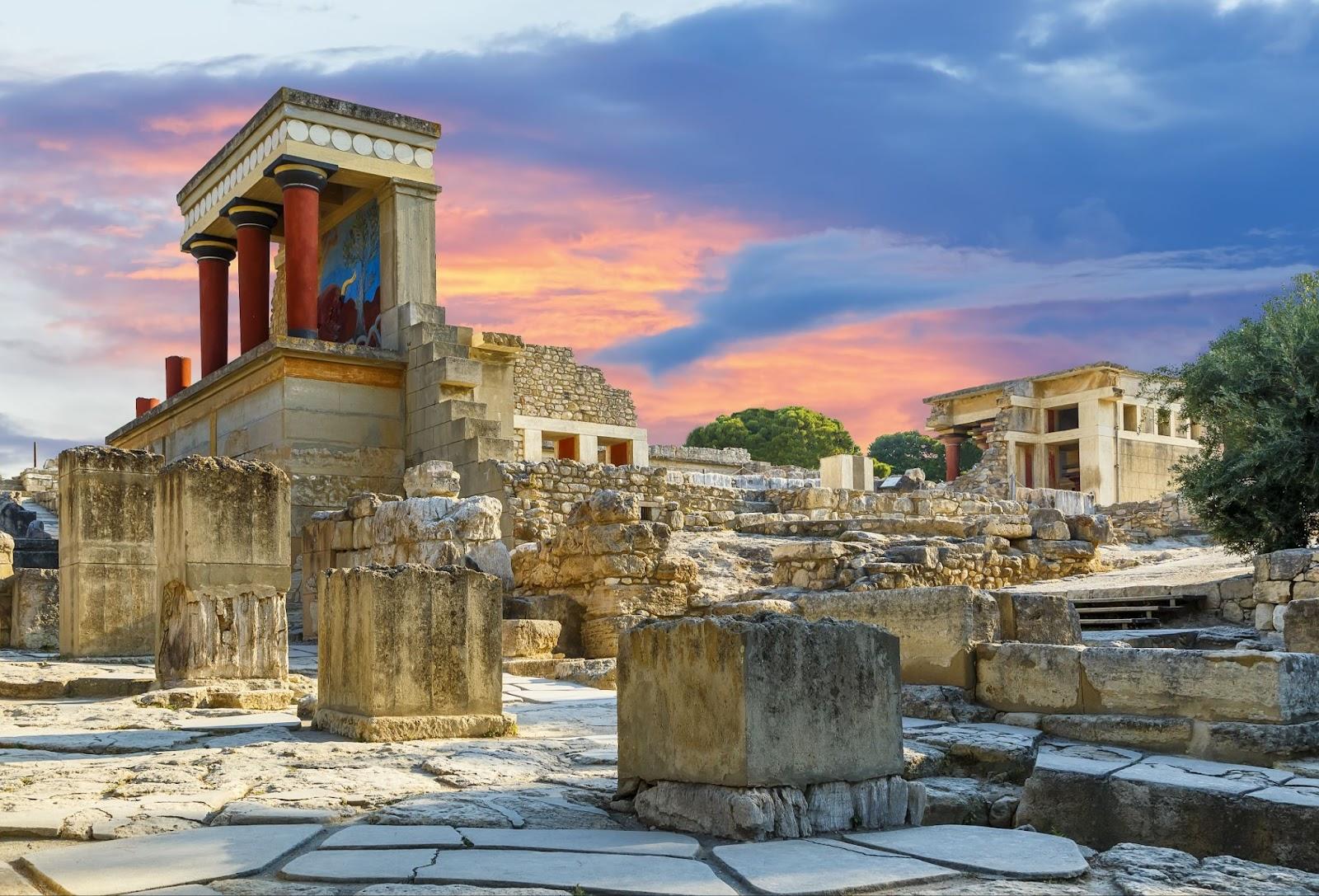 Knossos palace at Crete, Greece 
