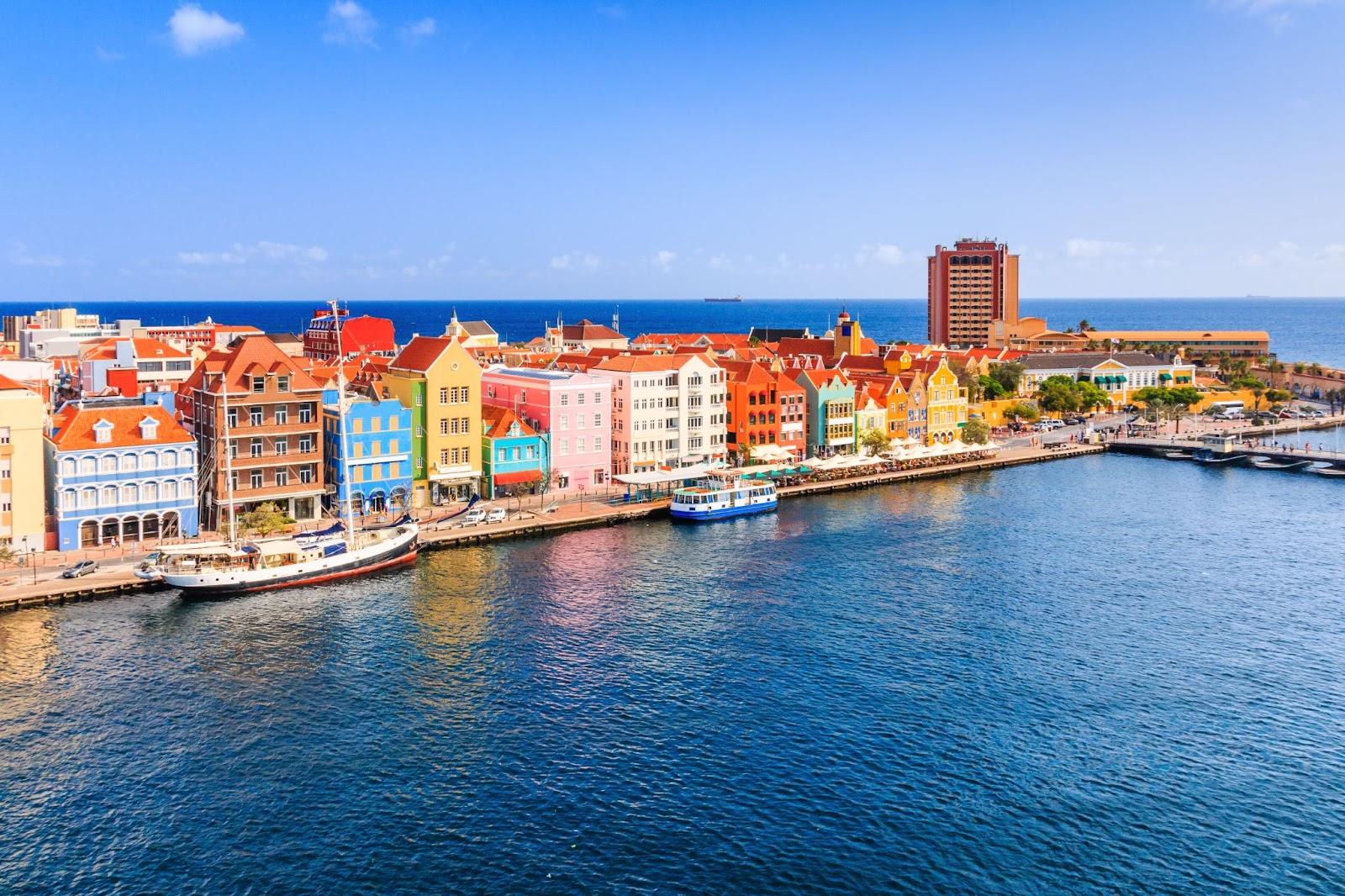 View of downtown Willemstad. Curacao, Netherlands Antilles