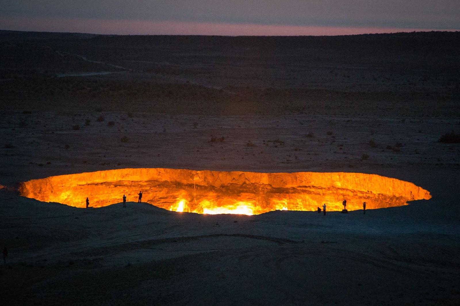 Derweze Gas Crater known as 'The Door to Hell',Turkmenistan