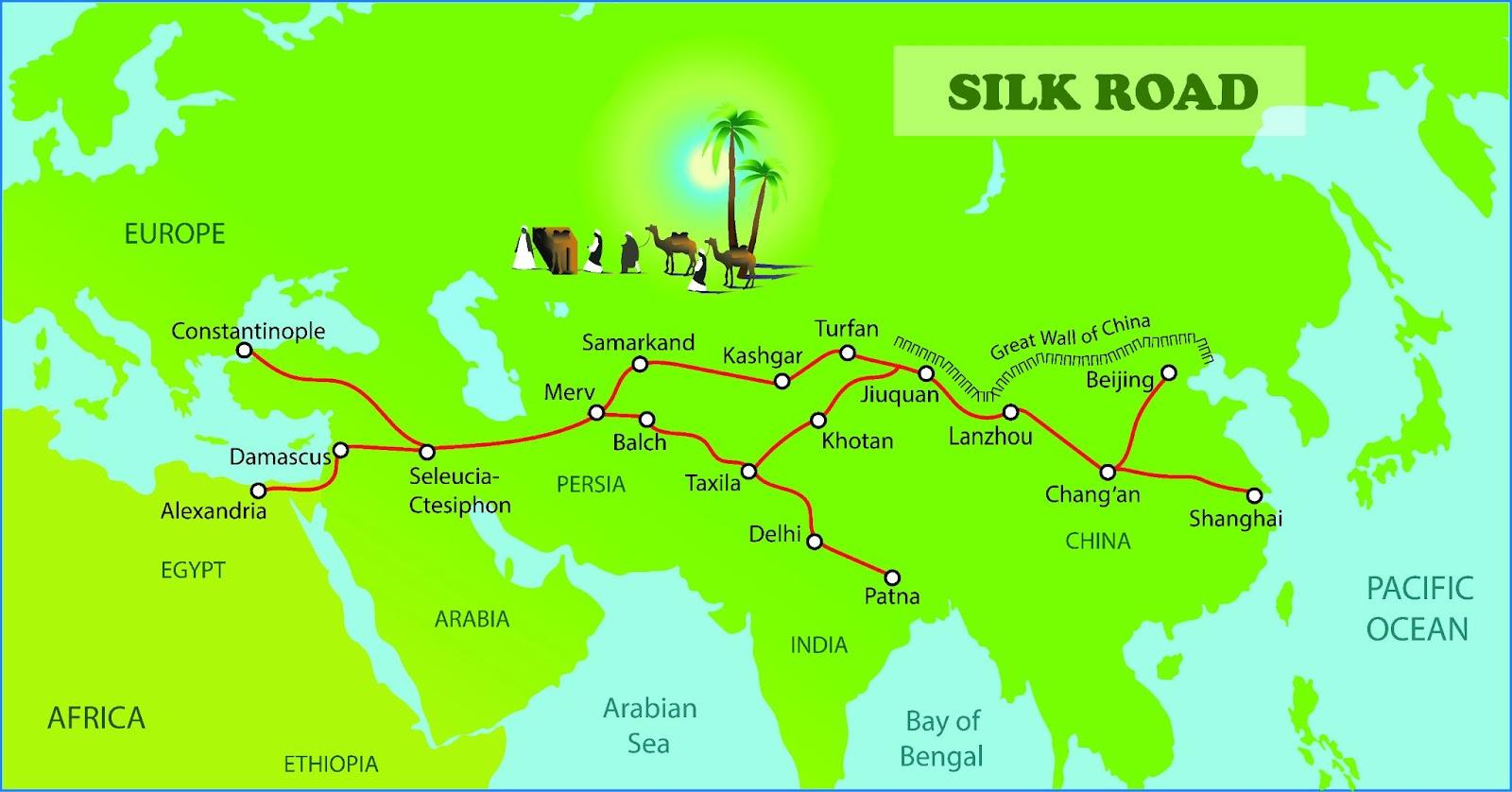 Silk road map
